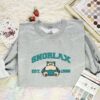 Snorlax Embroidered Shirt, Pokemon Embroidered Hoodie, Anime Embroidered Sweatshirt