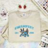 Swampert Embroidered Shirt, Pokemon Embroidered Hoodie, Anime Embroidered Sweatshirt