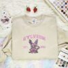 Sylveon Embroidered Shirt, Pokemon Embroidered Hoodie, Anime Embroidered Sweatshirt