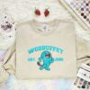 Wobbuffet Embroidered Shirt, Pokemon Embroidered Hoodie, Anime Embroidered Sweatshirt
