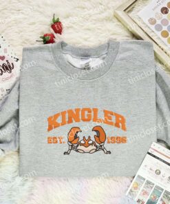 Kingler Embroidered Shirt,Pokemon Embroidered Hoodie, Anime Embroidered Sweatshirt (2)