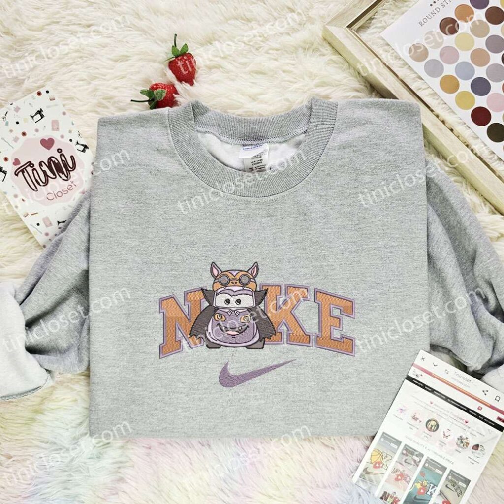 Cars Halloween Embroidered Shirt, Disney Pixar Embroidered Hoodie, Halloween Embroidered T-Shirt