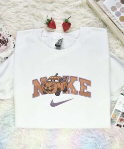 Cars Pumpkin Embroidered Shirt, Disney Pixar Embroidered Hoodie, Halloween Embroidered T Shirt (1)