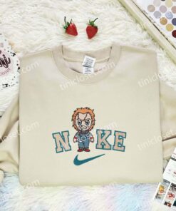 Chucky Embroidered Shirt, Horror Movie Embroidered Hoodie, Halloween Embroidered Sweatshirt (3)