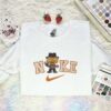 Freddy Krueger Pumpkin Head Embroidered Shirt, Horror Movie Embroidered Hoodie, Halloween Embroidered Sweatshirt