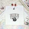 Ghostface Embroidered Shirt, Horror Movie Embroidered Hoodie, Halloween Embroidered Sweatshirt