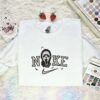 Ghostface Embroidered Shirt, Horror Movie Embroidered Hoodie, Halloween Embroidered Sweatshirt