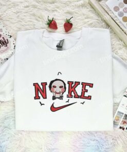 Jigsaw Embroidered Shirt, Horror Movie Embroidered Hoodie, Halloween Embroidered Sweatshirt (2)
