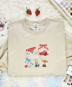 Cars Theme Embroidered Shirt, Pixar Movie Embroidered Hoodie, Disney Characters Embroidered T Shirt (1)