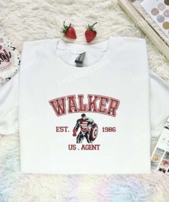 Captain America Walker US Hero Embroidered Shirt, Marvel Superhero Embroidered Hoodie, Movie Embroidered T Shirt (3)