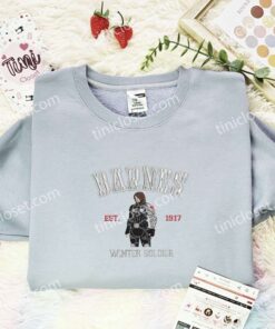 Winter Soldier Barnes Embroidered Shirt, Marvel Superhero Embroidered Hoodie, Movie Embroidered T Shirt (2)