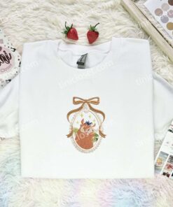 Pumbaa Bow Frame Embroidered Shirt, The Lion King Embroidered Hoodie, Disney Characters Embroidered T Shirt (1)