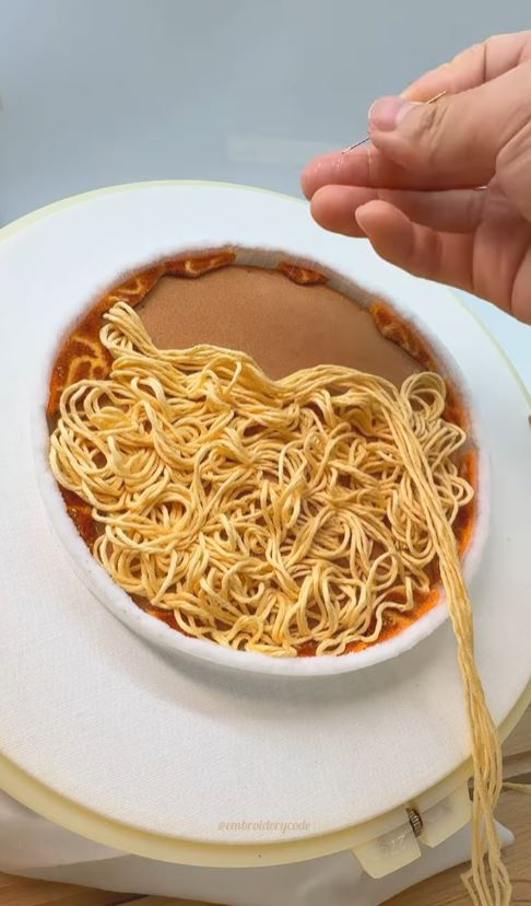 A ramen bowl is about to be served...