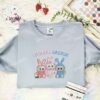 Labubu Easter Bunny Embroidered Shirt, Easter Day Embroidered Hoodie, Holiday Embroidered T-Shirt