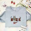 Labubu Jason Voorhees Embroidered Shirt, Halloween Embroidered Hoodie, Holiday Embroidered T-Shirt