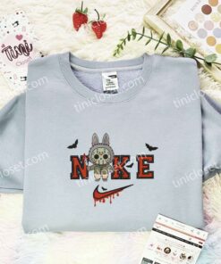 Labubu Jason Voorhees Embroidered Shirt, Halloween Embroidered Hoodie, Holiday Embroidered T Shirt (2)