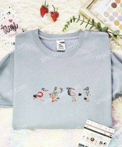 Lustige Mowe Seagull Embroidered Shirt, Animal Embroidered Hoodie, Cartoon Embroidered T Shirt (2)