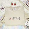 Lustige Mowe Seagull Embroidered Shirt, Animal Embroidered Hoodie, Cartoon Embroidered T-Shirt