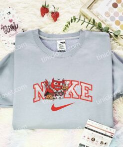 Anger Halloween Embroidered Shirt, Pixar Inside Out Embroidered Hoodie, Halloween Embroidered T Shirt (3)