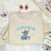 Vaporeon Est 1996 Embroidered Shirt, Pokemon Embroidered Hoodie, Anime Embroidered Sweatshirt