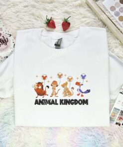The Lion King Animal Kingdom Embroidered Shirt, Disney Characters Embroidered Hoodie, Cartoon Embroidered T Shirt (1)