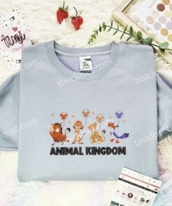 The Lion King Animal Kingdom Embroidered Shirt, Disney Characters Embroidered Hoodie, Cartoon Embroidered T Shirt (2)