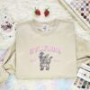 Sylveon Est 1996 Embroidered Shirt, Pokemon Embroidered Hoodie, Anime Embroidered Sweatshirt