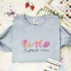 Softball Mom Coquette Embroidered Shirt, Sports Embroidered Hoodie, Mother’s Day Gift Idea