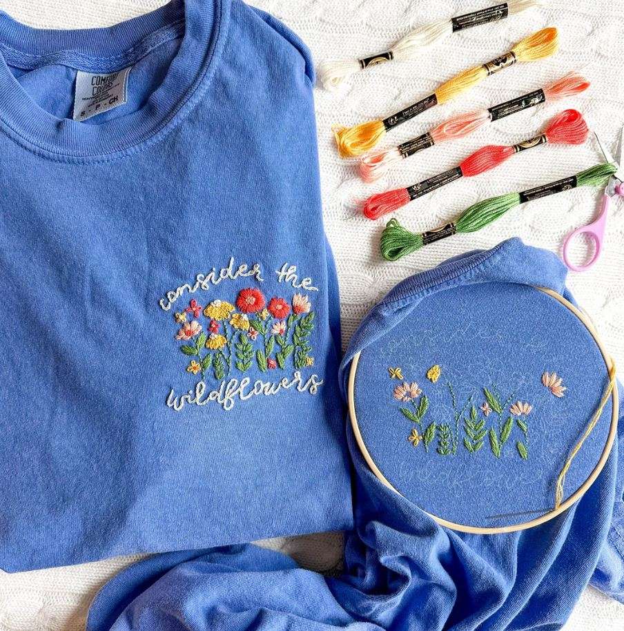 The elegance of embroidery lies in simplicity.