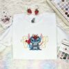 Stitch Cosplay Darth Maul Embroidered Shirt, Star Wars Movie Embroidered Hoodie, Disney Characters Embroidered Sweatshirt