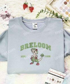 Breloom Est 1996 Embroidered Shirt, Pokemon Embroidered Hoodie, Anime Embroidered Sweatshirt (2)