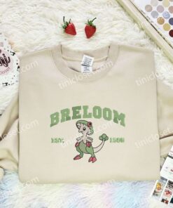 Breloom Est 1996 Embroidered Shirt, Pokemon Embroidered Hoodie, Anime Embroidered Sweatshirt (3)