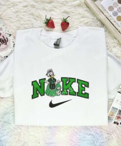 Daisy Duck Green Gown Embroidered Shirt, Disney Characters Embroidered Hoodie, Cartoon Embroidered T Shirt (1)