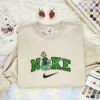 Daisy Duck Green Gown Embroidered Shirt, Disney Characters Embroidered Hoodie, Cartoon Embroidered T-Shirt