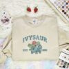 Ivysaur Est 1996 Embroidered Shirt, Pokemon Embroidered Hoodie, Anime Embroidered Sweatshirt