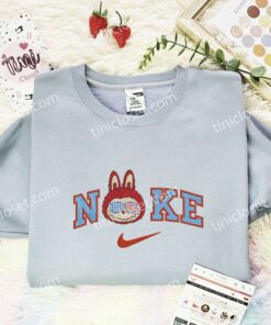 Labubu America Glasses Embroidered Shirt, 4th Of July Embroidered Hoodie, Holiday Embroidered Sweatshirt (1)