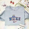 Labubu America Outfit Embroidered Shirt, Art Toy Embroidered Hoodie, 4th Of July Embroidered T-Shirt