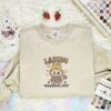 Labubu Chocolate Fluffy Monster Embroidered Shirt, Art Toy Embroidered Hoodie, Best Gift Idea