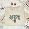 Labubu Jason Voorhees Embroidered Shirt, Art Toy Embroidered Hoodie, Halloween Embroidered T-Shirt