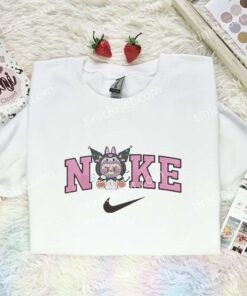 Labubu Kuromi Embroidered Shirt, Sanrio Embroidered Hoodie, Art Toy Embroidered Sweatshirt (1)