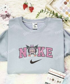 Labubu Kuromi Embroidered Shirt, Sanrio Embroidered Hoodie, Art Toy Embroidered Sweatshirt (2)