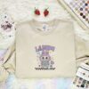 Labubu Taro Fluffy Monster Embroidered Shirt, Art Toy Embroidered Hoodie, Best Gift Idea