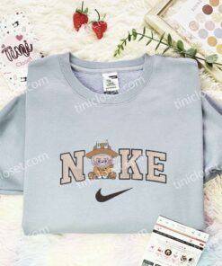 Labubu Woody Bear Embroidered Shirt, Toy Story Embroidered Hoodie, Cartoon Embroidered Sweatshirt (1)