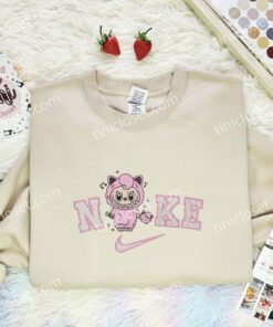 Labubu Jigglypuff Embroidered Shirt, Pokemon Anime Embroidered Hoodie, Cartoon Embroidered Sweatshirt (2)