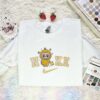 Labubu Psyduck Embroidered Shirt, Pokemon Anime Embroidered Hoodie, Cartoon Embroidered Sweatshirt