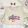 Labubu Superman Embroidered Shirt, Superhero Embroidered Hoodie, Cartoon Embroidered Sweatshirt