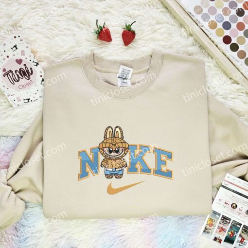 Labubu Thing Embroidered Shirt, Fantastic Four Superhero Embroidered Hoodie, Cartoon Embroidered Sweatshirt