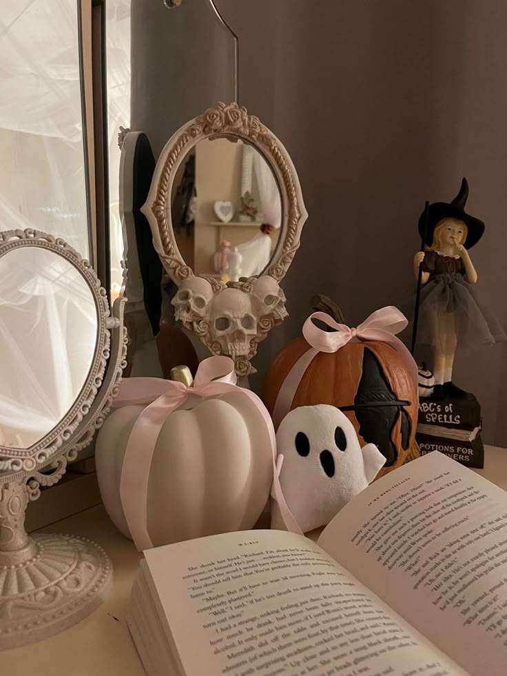 The essence of coquette Halloween lies in juxtaposition.
