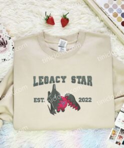 Legacy Star Est 2022 Embroidered Shirt, Pokemon Embroidered Hoodie, Anime Embroidered Sweatshirt (1)