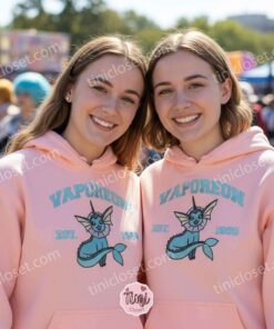 Vaporeon Embroidered Sweatshirt, Vintage Est. 1996 Pokemon Crewneck, Water Type Eeveelution Pullover (1)